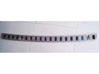 Toyota Land Cruiser 200 (08-) накладка заднего бампера из нержавеющей стали с резиновыми вставками