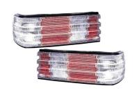 Mercedes S W126 (80-92) фонари задние серебристые, комплект 2 шт.