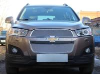 Chevrolet Captiva (13–15) Защита радиатора Premium, хром, 2 части