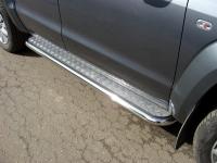 Volkswagen Amarok (10–) Пороги с площадкой 60,3 мм