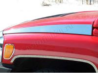 Hummer H3 (05-) боковые накладки капота, нержавейка, комплект 2 шт.