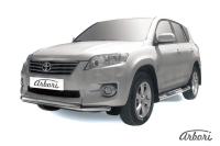 Защита переднего бампера Arbori d57+d42 двойная TOYOTA RAV-4 2010-2012