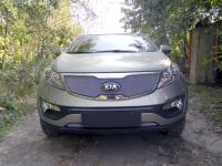 Kia Sportage (10–/14–) Защита радиатора, хром, низ
