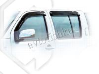 Дефлекторы боковых окон EGR 4 части темные Nissan Pathfinder R51 (05-14)