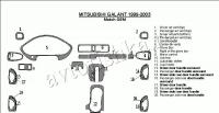 Декоративные накладки салона Mitsubishi Galant 1999-2003 Соответствие OEM