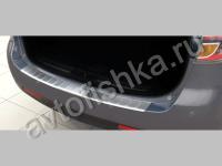 Mazda 6 универсал (2008-) накладка на задний бампер из полированной нержавеющей стали