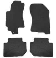 Toyota Highlander (14–) Коврики салона текстильные (велюр, полиамид), бежевые (подпятник п/у )