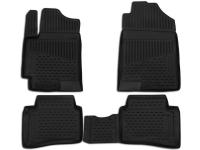 Hyundai Solaris (17–) Коврики в салон Element, 4 шт. (полиуретан), чёрные (Comfort)