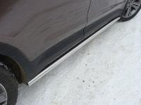 Hyundai Grand Santa Fe (13–) Пороги труба 60,3 мм