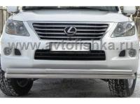 Lexus LX570 передняя защита на бампер, труба 70 мм
