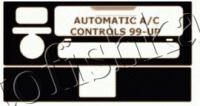 Декоративные накладки салона Toyota Camry 2002-н.в. АКПП A/C Controls, 1 элементов.