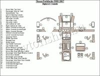 Декоративные накладки салона Nissan Pathfinder 2005-2007 авто AC Control, полный набор
