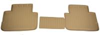 Nissan Qashqai (14–) Коврики салона (полиуретан), бежевые (задние, перемычка) (сборка Англия)