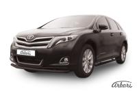 Защита переднего бампера Arbori d57 черная TOYOTA VENZA 2012-