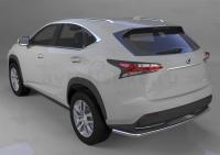 Lexus NX (14–) Защита заднего бампера одинарная d 42 мм, нерж.