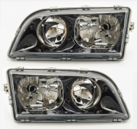 Volvo S40, V40 (01-03) фары передние черные, штатные