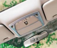 Nissan X-Trail (14–) Окантовка верхней центральной подсветки салона, ABS серебристая