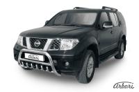 Защита передняя d76 низкая с защитой картера Nissan Pathfinder R51 (05-10)