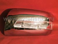 Mercedes-Benz W210, W140, W202 (-99) хромированные корпуса боковых зеркал, со светодиодным поворотником, дизайн W220, комплект 2 шт.