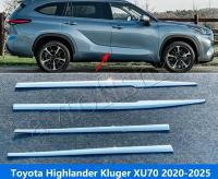 Toyota Highlander Kluger XU70 (20-25) хромированные молдинги для дверей, комплект накладок