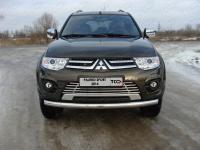 Mitsubishi Pajero Sport (13–) Защита передняя нижняя 76,1 мм