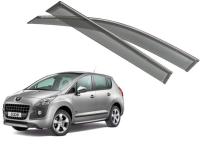 Peugeot 3008 (10–) Дефлекторы боковых окон с хромированным молдингом, OEM стиль