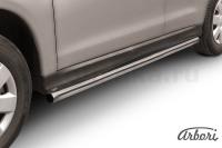 Защита штатных порогов Arbori d57 труба MITSUBISHI ASX 2010-2012