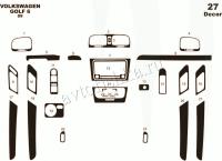 Volkswagen Golf Plus 2009-2014 декоративные накладки (отделка салона) под дерево, карбон, алюминий
