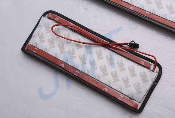 Ford Mondeo (14–) Накладки на дверные пороги с логотипом и LED подсветкой, нерж.