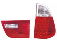 BMW X5 (98-06) фонари задние светодиодные красно-белые прозрачные, комплект лев.+прав.
