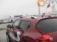 Nissan Juke (10–) Рейлинги продольные (крепление на клей), серебро