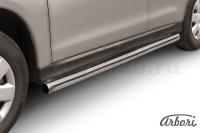 Защита штатных порогов Arbori d76 труба MITSUBISHI ASX 2010-2012