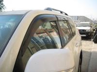 Toyota Highlander (07-) дефлекторы боковых окон темные, ветровики, комплект 4 шт.