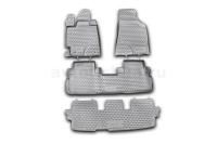 Коврики в салон TOYOTA Highlander, 2010-2014, 4 шт. (полиуретан)
