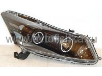 Honda Accord (08-) купе Europe фары передние линзовые, со светящимися ободками, комплект 2 шт.