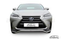 Защита переднего бампера Arbori d57 "волна" LEXUS NX 30H 2014-
