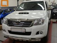 Toyota Hilux (12–) Защита переднего бампера d 76 мм, нерж.