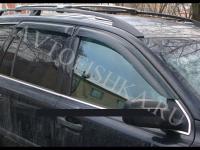 Дефлекторы боковых окон 4 части темные Volvo XC90 2002-