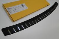 Накладка на задний бампер профилированная с загибом, нерж. сталь + карбон Alu-Frost 30-3467 для BMW X5