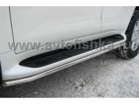 Lexus LX570 пороги боковые, труба 42 мм