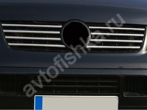 Volkswagen Transporter T5 (2003-2010) накладки на решетку радиатора из нержавеющей стали, 8 шт.