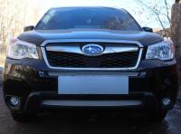 Subaru Forester (13–15) Защита радиатора Premium, хром, низ