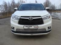 Toyota Highlander (14–) Защита передняя нижняя (овальная) 75х42 мм