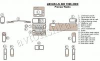 Декоративные накладки салона Lexus LS-400 1998-2000 Pioneer Радио, без навигации система, Соответствие OEM
