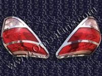 Toyota RAV4 (06-09) накладки на задние фонари из полированной нержавеющей стали, комплект 2 шт.