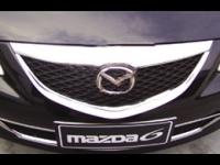 Mazda 6 (03-) накладки на решетку радиатора, молдинг хромированный, комплект 2 шт.