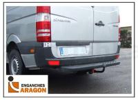 ТСУ на MERCEDES Sprinter (кроме шасси), 2006-/VW Crafter, 2006-, (для авто с задней ступенью с базой 3.250 / 3.665 / 4.325 mm), тип шара: A