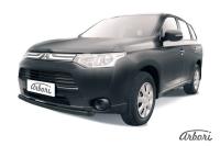 Защита переднего бампера Arbori d57 короткая черная MITSUBISHI OUTLANDER 2014-