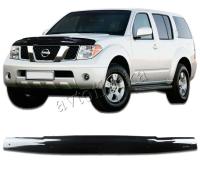 Дефлектор капота темный Nissan Pathfinder, Navara R51 (05–10)