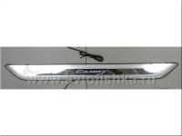 Hyundai Santa Fe (00-06) накладки порогов дверных проемов, из нержавеющей стали с подсветкой Santa Fe.